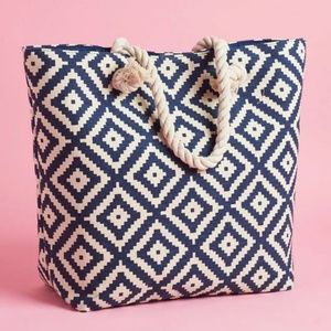 Summer & Rose Navy Diamond Tote NWT